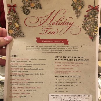 The Drake - High Tea menu for the holiday season - Hotels Near Me - Chicago, Illinois The Drake - High Tea menu for the holiday season - Hotels Near Me - Chicago, Illinois