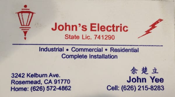 John's Electric Logo