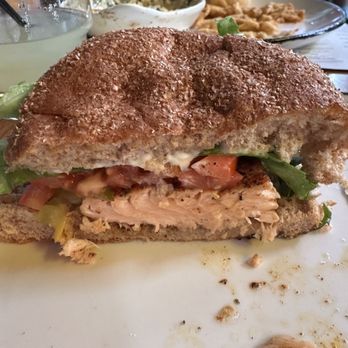 Chimes Restaurant - Blackened salmon sandwich. - Southern Near Me - Baton Rouge, Louisiana Chimes Restaurant - Blackened salmon sandwich. - Southern Near Me - Baton Rouge, Louisiana