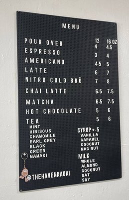 Menu photo 3 The Haven Hanalei, HI