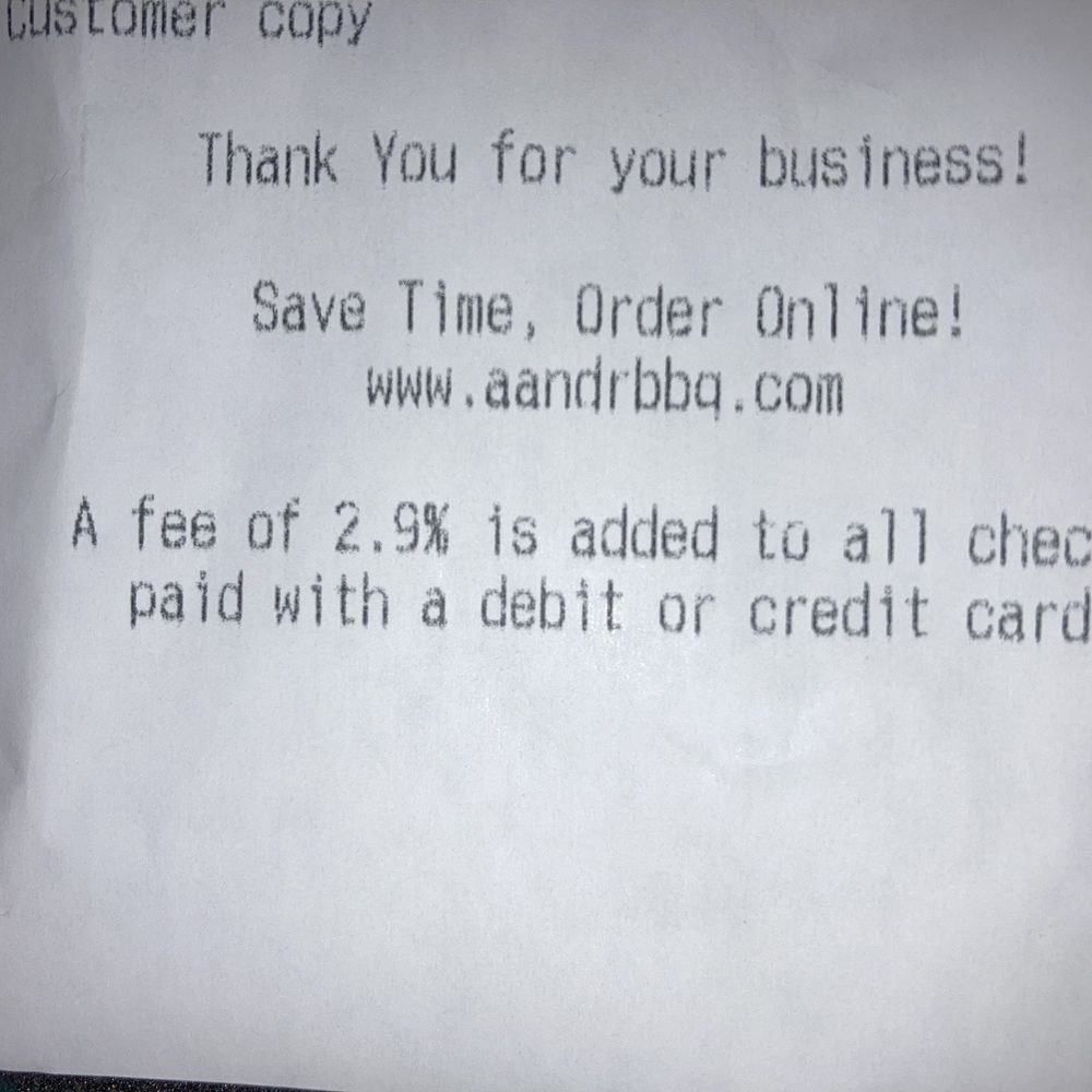 A&R BARBEQUE-- Hickory Hill - pay with cash, or get hit with a 2.9% fee - Barbeque Near Me - Memphis, Tennessee