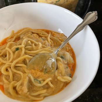 Uncle - Hair in spicy chicken ramen.  carry out - Asian Fusion Near Me - Denver, Colorado