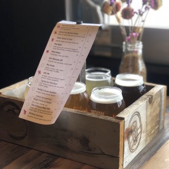 Terramar Brewing & Distilling - Beer flight - Pizza Near Me - Edison, Washington Terramar Brewing & Distilling - Beer flight - Pizza Near Me - Edison, Washington