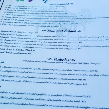 Giuseppe's Ristorante - Menu - Persian/Iranian Near Me - Upland, California