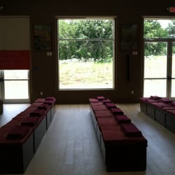 Buddha Mind Monastery - Though this picture is dark, the large windows let a lot of light into the zen hall.