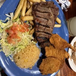 Ribeye with Shrimp Ribeye with Shrimp