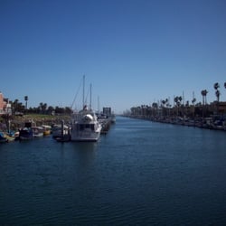View from behind the place looking down the small channel