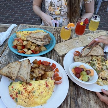 Foreigner - Denver Omelette, Mimosa Flight - Breakfast & Brunch Near Me - San Mateo, California
