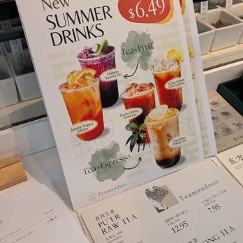 Teamendous - Summer drink menu! - Coffee & Tea Supplies Near Me - Toronto, Ontario