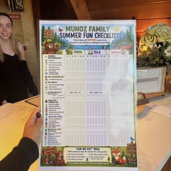 Twin Peaks Printing - Annual Summer Chore chart came out awesome - Printing Services Near Me - Twin Peaks, California