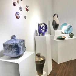 Foelber Pottery Gallery & Studios - Gallery view of pottery by local artisans.