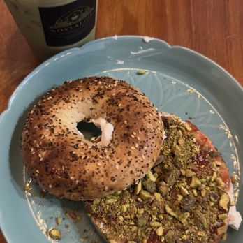 Nostalgic Cafe - pistachio bagel - Coffee & Tea Near Me - Pasadena, California