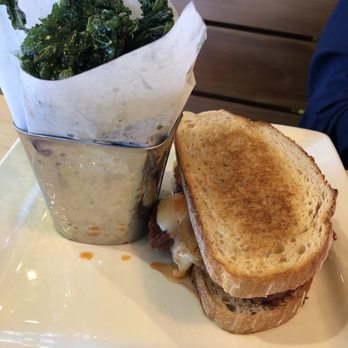 Sunrise Social - Ultimate Corned Beef Sandwich with Kale Chips - Breakfast & Brunch Near Me - Uniontown, Ohio
