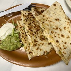 Chicken quesadillas with fresh jalapeños