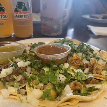 Tacos Del Chino - My usual tacos de cabeza y tacos de tripa media doradas with Jarritos...yummyyyy - Tacos Near Me - El Monte, California Tacos Del Chino - My usual tacos de cabeza y tacos de tripa media doradas with Jarritos...yummyyyy - Tacos Near Me - El Monte, California