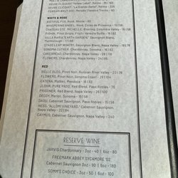 Evrbar - Drink menu