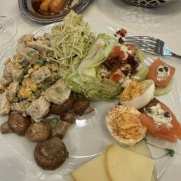 Small selection of salad bar Small selection of salad bar
