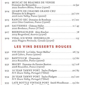 Le Diplomate - Dessert wine - Brasseries Near Me - Washington, DC, District of Columbia