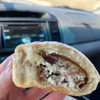 Kolache Factory - Jalapeno Popper Kolache - not too spicy! Mostly just creamy and indulgent. - Bakeries Near Me - Overland Park, Kansas Kolache Factory - Jalapeno Popper Kolache - not too spicy! Mostly just creamy and indulgent. - Bakeries Near Me - Overland Park, Kansas