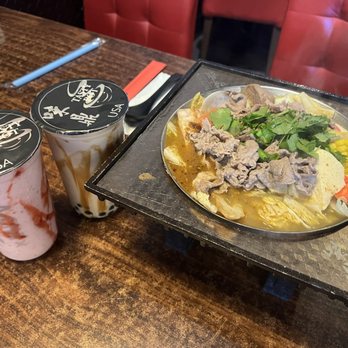 Tasty Pot - Strawberry slush, tiger milk tea & beef hot pot. - Taiwanese Near Me - Milpitas, California Tasty Pot - Strawberry slush, tiger milk tea & beef hot pot. - Taiwanese Near Me - Milpitas, California