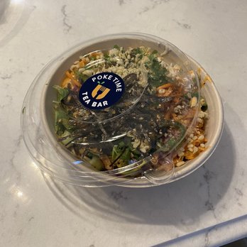Poke Time - a salad in a plastic container - Hawaiian Near Me - Ramsy, New Jersey