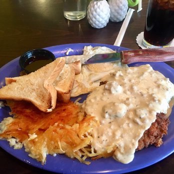 The Chef - This the chicken fried steak with eggs over easy and hash browns. - Breakfast & Brunch Near Me - Manhattan, Kansas