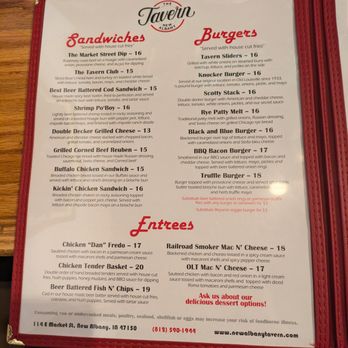 New Albany Tavern - Foods - Beer Bar Near Me - New Albany, Indiana