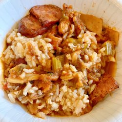 Bayou Cafe - Seafood Gumbo with sausage