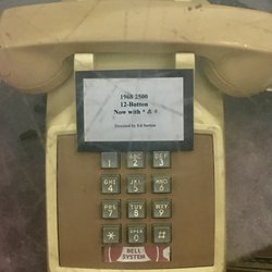Telephone Museum - Push button. We thought this was amazing technology at the time!