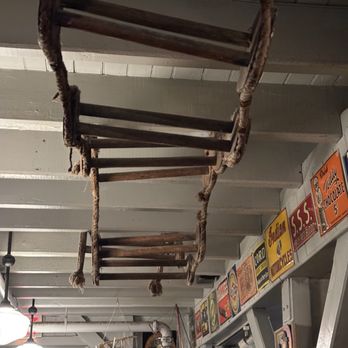 Black Pelican - Inside decor - old ladder - Seafood Near Me - Kitty Hawk, North Carolina