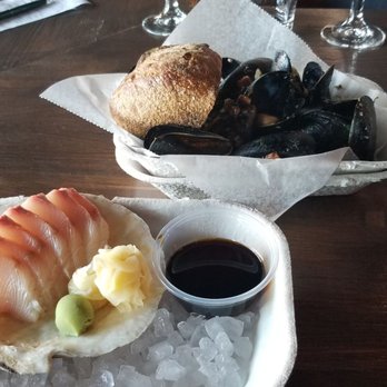 Nelson's Meat + Fish - Hamachi Sashimi and Saturday special of steamed muscles. - Seafood Markets Near Me - Phoenix, Arizona Nelson's Meat + Fish - Hamachi Sashimi and Saturday special of steamed muscles. - Seafood Markets Near Me - Phoenix, Arizona