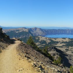 Scotts Peak - Trail with Crater Lake