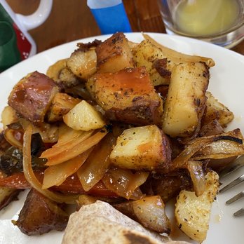Hi Tulip Cafe - Potatoes with onions an peppers - American Near Me - Flagler Beach, Florida Hi Tulip Cafe - Potatoes with onions an peppers - American Near Me - Flagler Beach, Florida