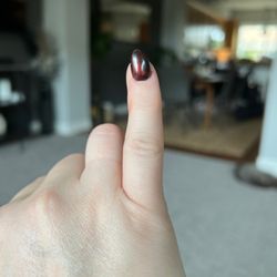 Unique Nails & Spa - Why do all of my nails look like this? Some slanted to the right, some to the left. And some are half the length of this....