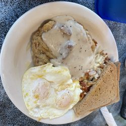 Carroll House Restaurant - Country fried steak breakfast