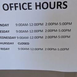 Shounan Yao, MD - Updated office hours, at least from latter half of 2025