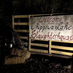 Slaughterhouse Haunted House - Entrance sign