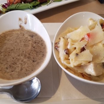 Five Ten Bistro - Mushroom bisque (on left ). 510 Penne Pasta (on right). - Bars Near Me - Merced, California Five Ten Bistro - Mushroom bisque (on left ). 510 Penne Pasta (on right). - Bars Near Me - Merced, California
