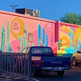 Beautiful Wall Art in parking lot next to Wooden Tooth Records Beautiful Wall Art in parking lot next to Wooden Tooth Records