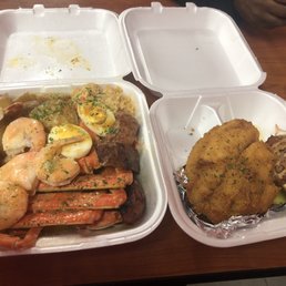 Today's special. OMGoodness. You will not be disappointed. The food is delicious and the owner is a jewel. My favorite seafood restaurant.