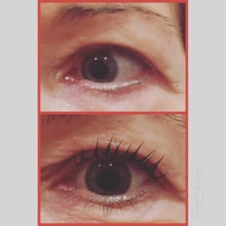 Frenchy's - Before and after LVL Treatment.