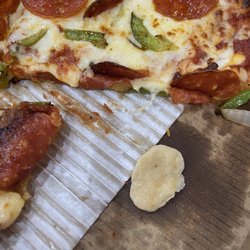 Dough for crust that went through the oven twice