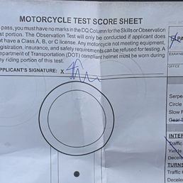 Score sheet