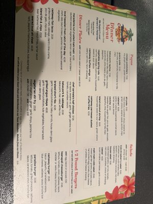Menu photo 2 Castaway Cafe Lahaina, HI Menu photo 2 Castaway Cafe Lahaina, HI