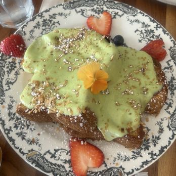 Peak - Pandan Toast was so so good. With croissant like toast and creamy pandan on top. Our favorite dish for sure. - Thai Near Me - Alameda, California Peak - Pandan Toast was so so good. With croissant like toast and creamy pandan on top. Our favorite dish for sure. - Thai Near Me - Alameda, California