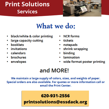 ESSDACK Print Solutions - Printing Services Near Me - Hutchinson, Kansas ESSDACK Print Solutions - Printing Services Near Me - Hutchinson, Kansas