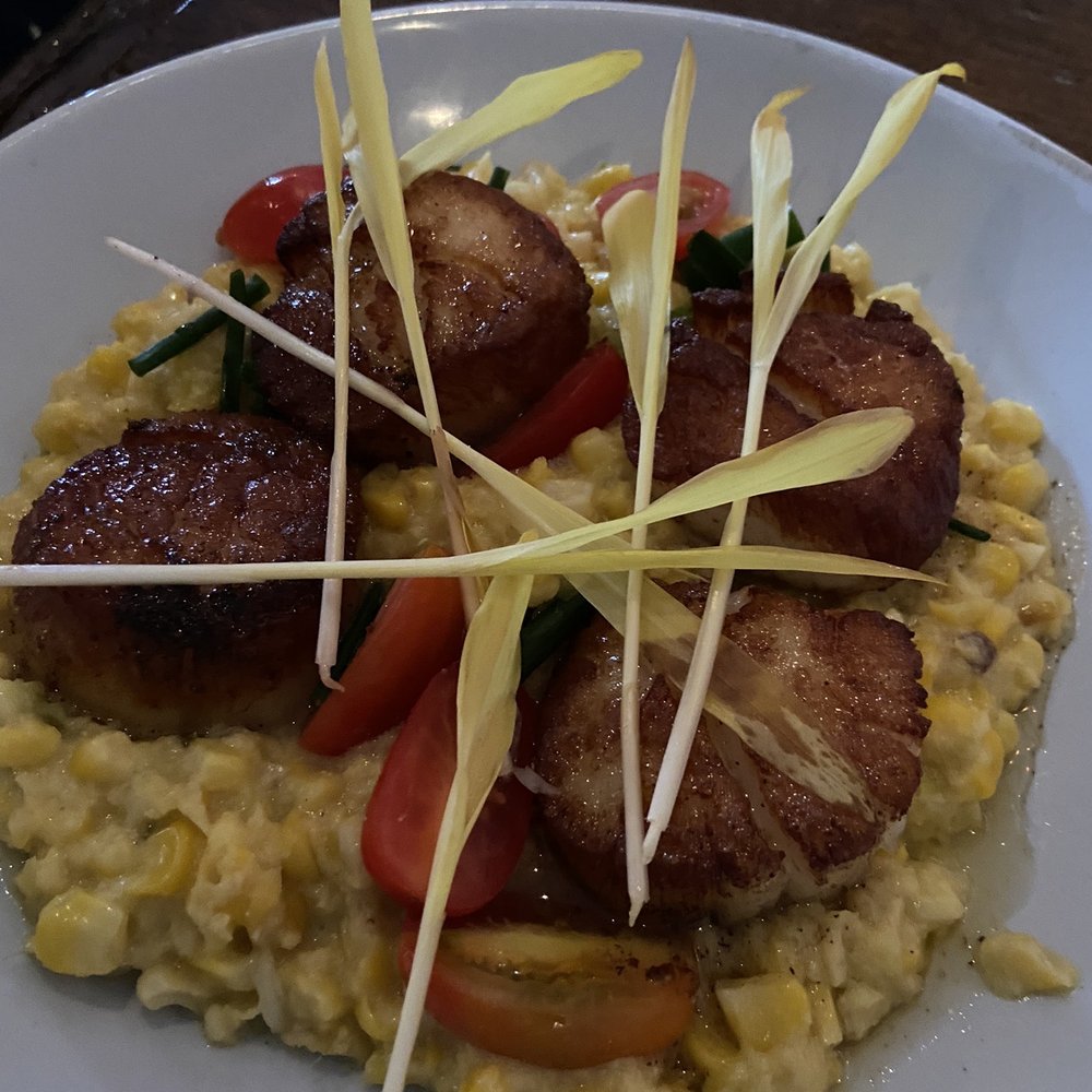 Copperhill - Sea Scallops - cooked at the right temp and time. - New American Near Me - Williston Park, New York Copperhill - Sea Scallops - cooked at the right temp and time. - New American Near Me - Williston Park, New York