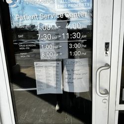 Quest Diagnostics - The place is closed even though the website allows you make appointments here.