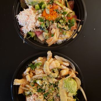 Poki Bowl - two bowls of food on a table - Asian Fusion Near Me - San Jose, California Poki Bowl - two bowls of food on a table - Asian Fusion Near Me - San Jose, California