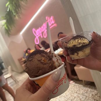 Sampaguita - Double scoop of Choco Peanut - Ice Cream & Frozen Yogurt Near Me - Orlando, Florida Sampaguita - Double scoop of Choco Peanut - Ice Cream & Frozen Yogurt Near Me - Orlando, Florida